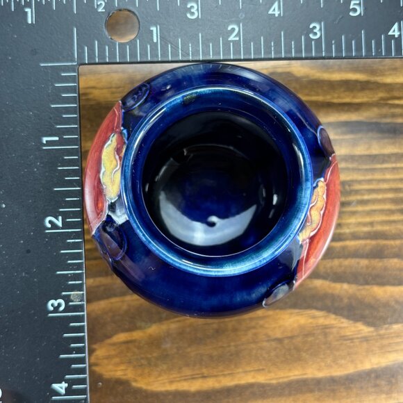 Pair of Vintage Moorcroft Pomegranate Vases Small Hand Painted 1920s-1940s Vases - Picture 15 of 15